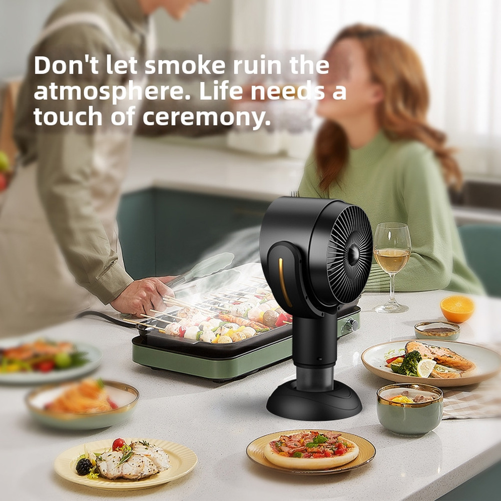 Hot Pot Portable Dual - Detachable Range Hood Exhaust Fan for