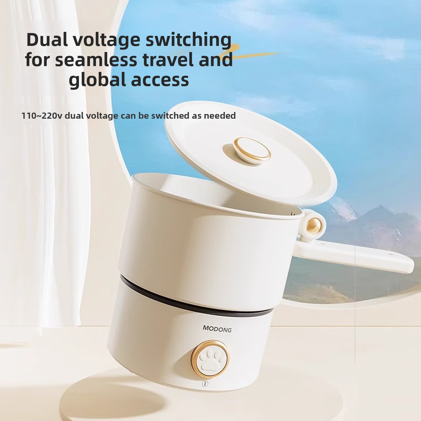2L Dual Voltage 110V 220V Fold - Hot Pot Portable Dual 评论和价格