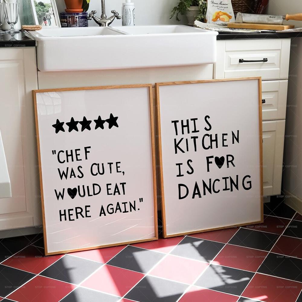 Minimalist Heart Black Chef Mo - Home Cooking Quotes 评论和价格