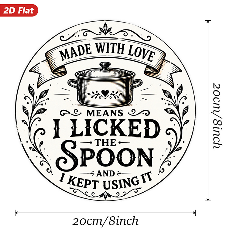 2D Flat, 1pc Cooking Quote Hum - Home Cooking Quotes 评论和价格