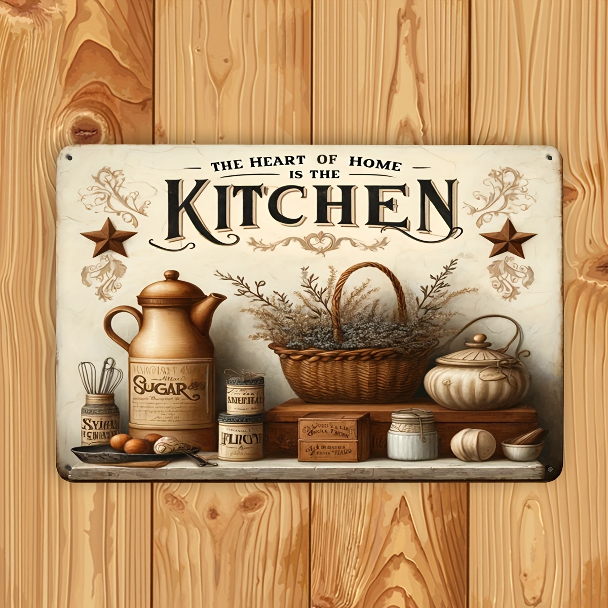 Vintage Kitchen Quote Metal Wa - Home Cooking Quotes 评论和价格