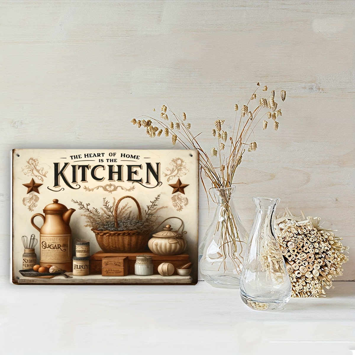 Vintage Kitchen Quote Metal Wa - Home Cooking Quotes 评论和价格